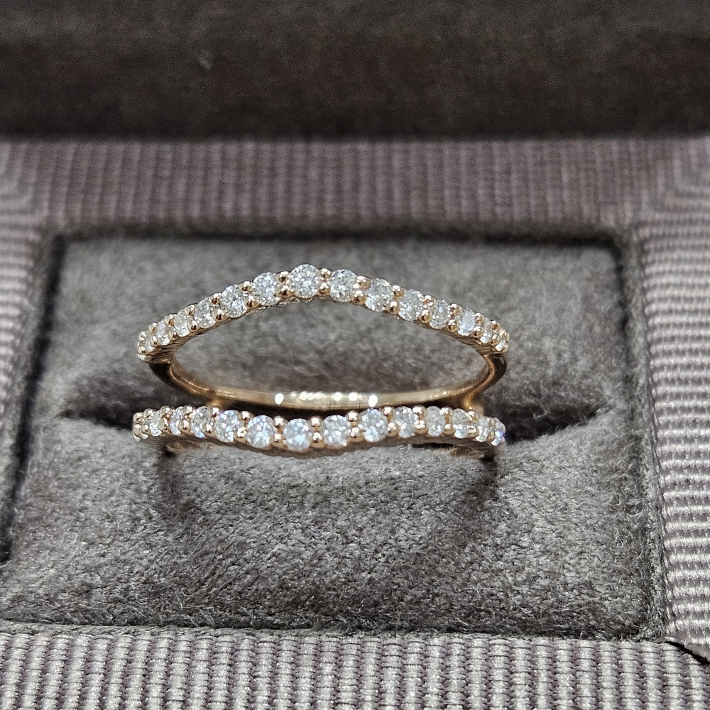 Kay Jeweller's Wrap Ring 1/2 Carat Rose Gold
